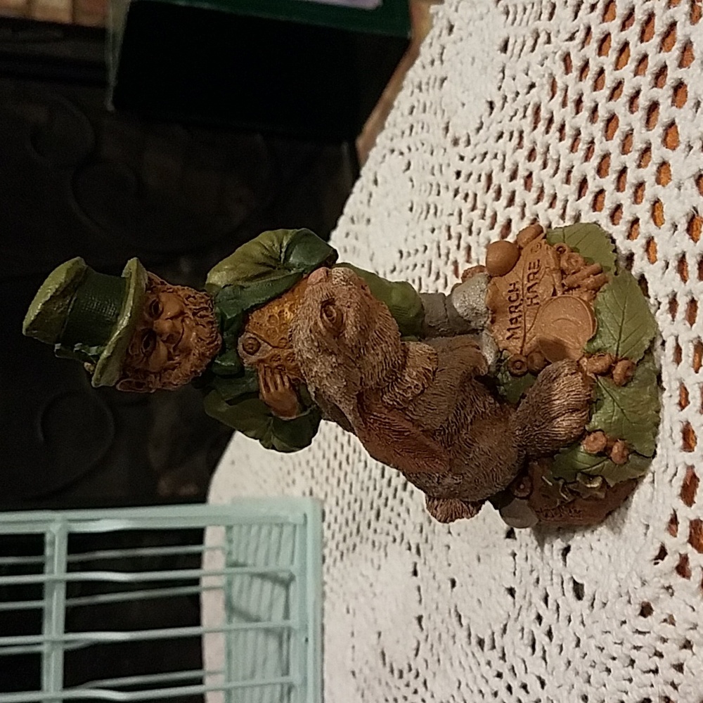 1995 Vintage Hand Carved "March Hare" Gnome by Tom Clark